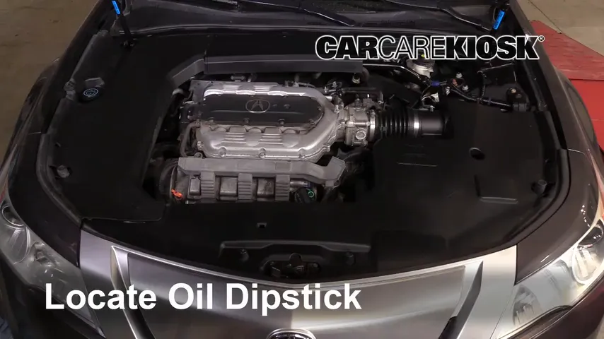 2010 Acura TL SH-AWD 3.7L V6 Oil Check Oil Level
